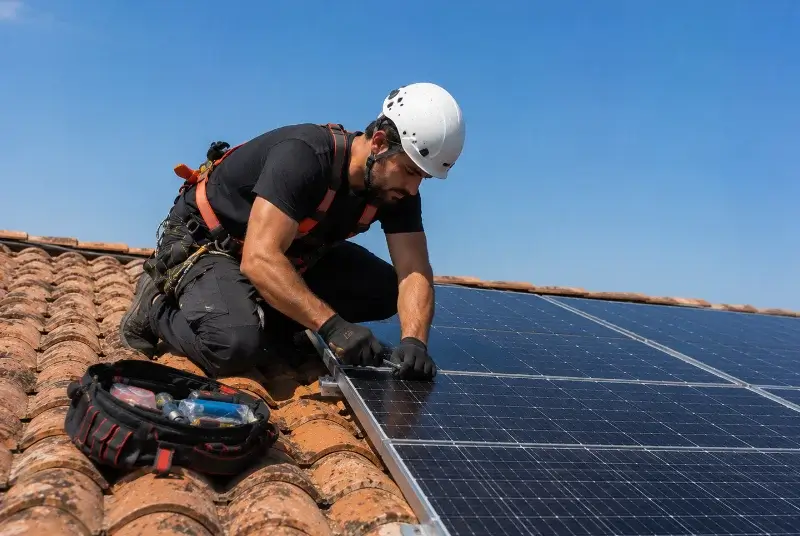 Maintenance et monitoring de panneaux solaires à la Jarrie
